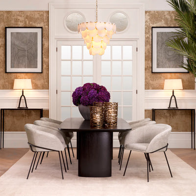 Chandelier Clementina Antique brass finish by Eichholtz