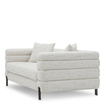 Sofa York S Seashell off-white bronze finish legs by Eichholtz