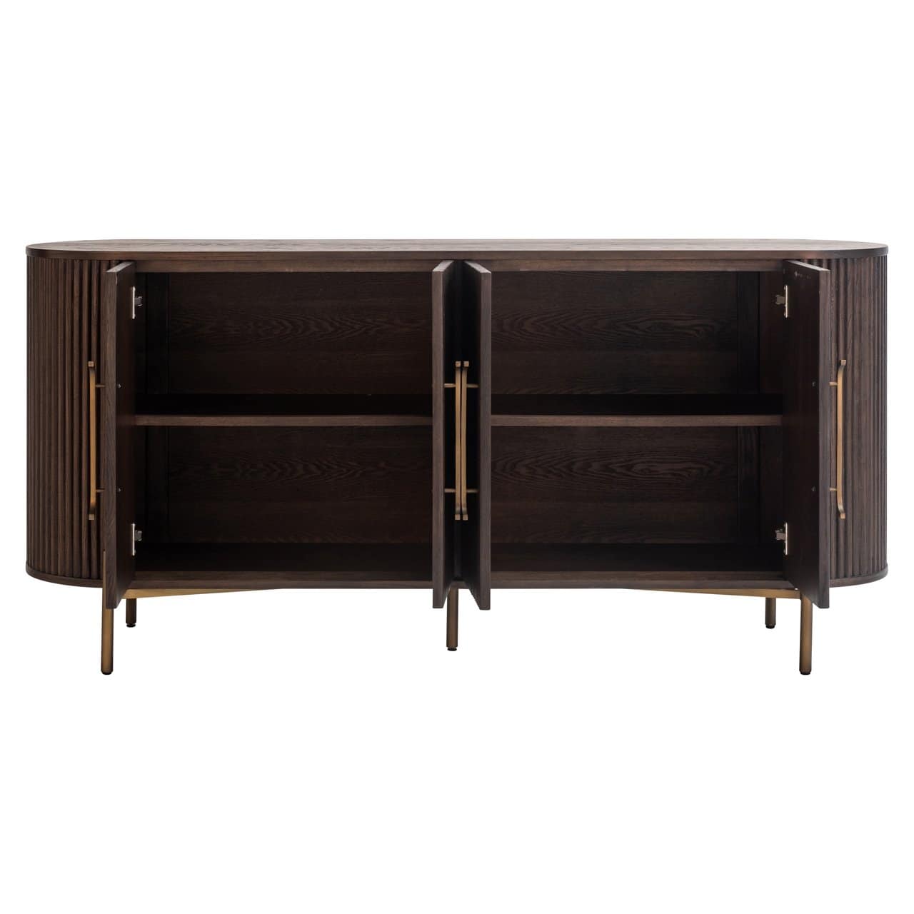Lulu 4 door dresser sideboard in Brown