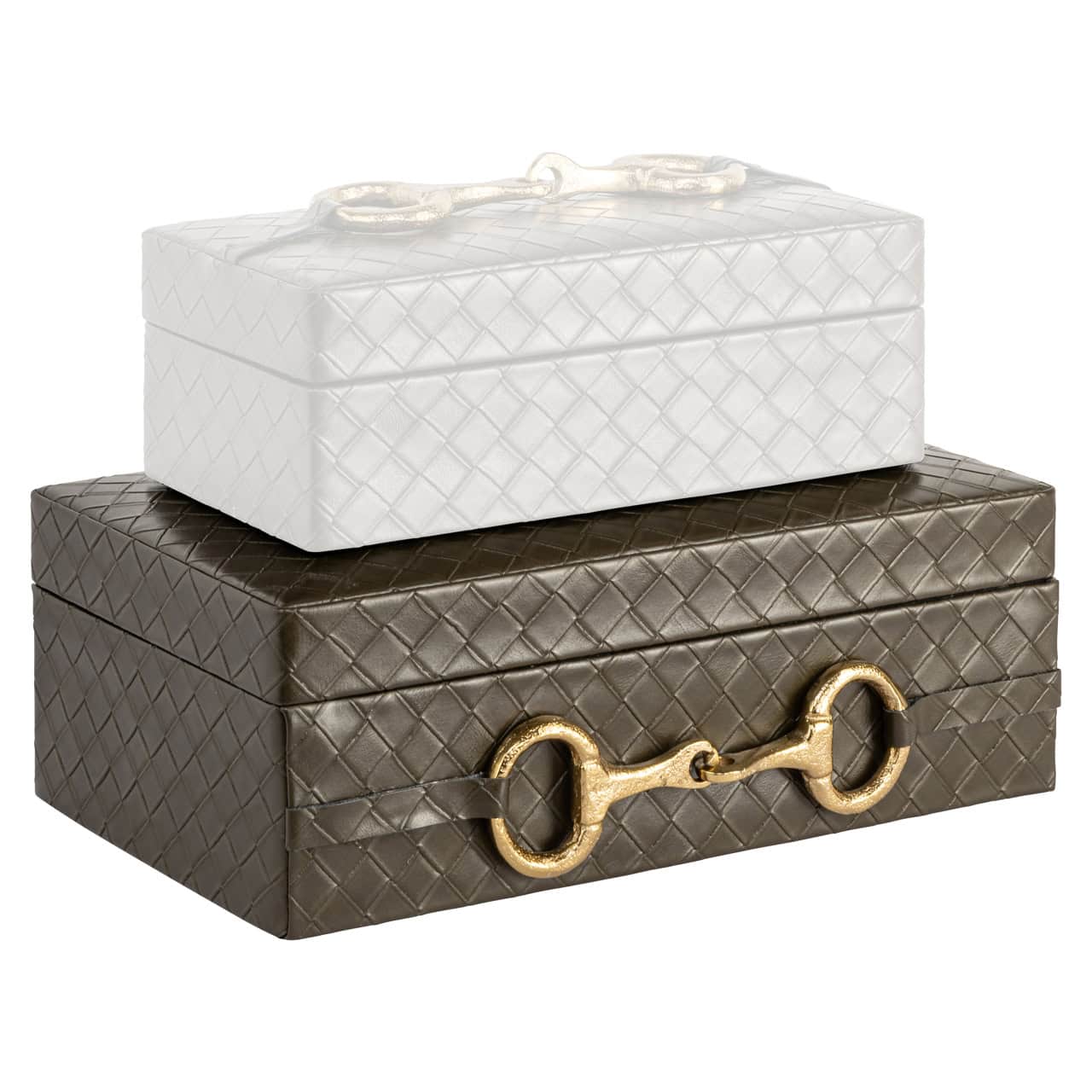 Storage box Blade olive large by Richmond