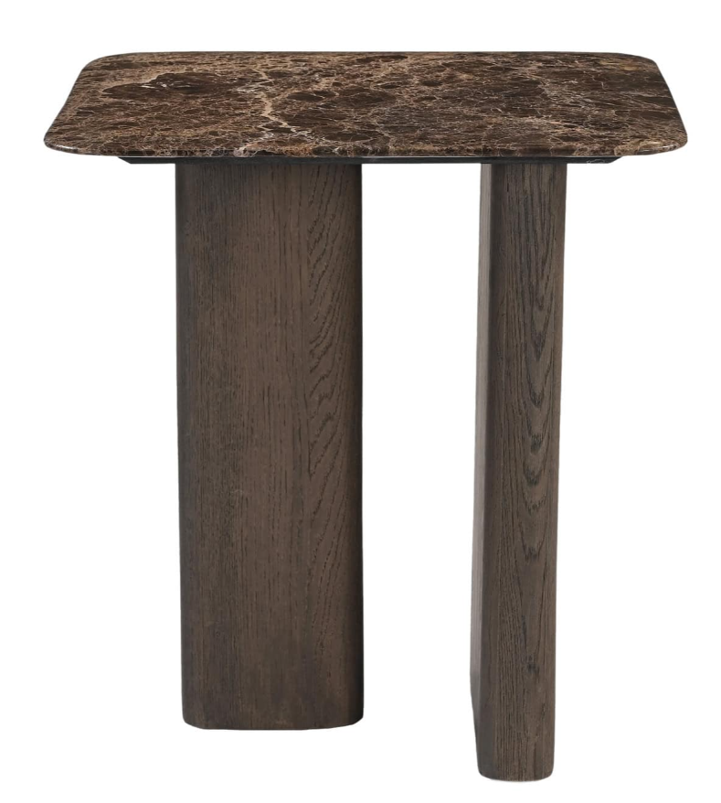Side table Castillo - Smoked Charcoal Marble top
