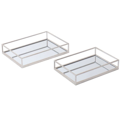 mirrored set of trays rectangle reduced