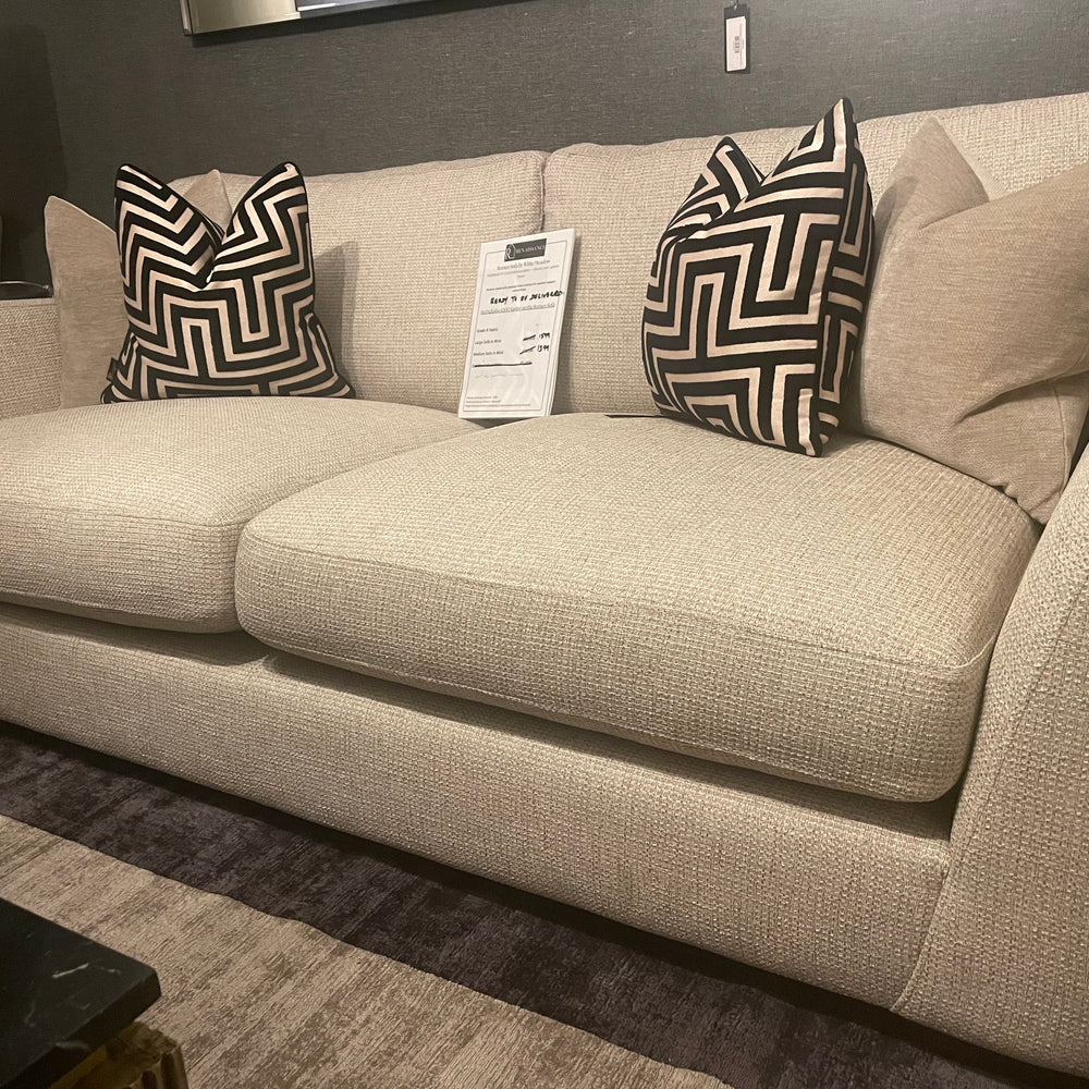 Romeo bespoke sofa collection with free scatters custom stock clearance on display