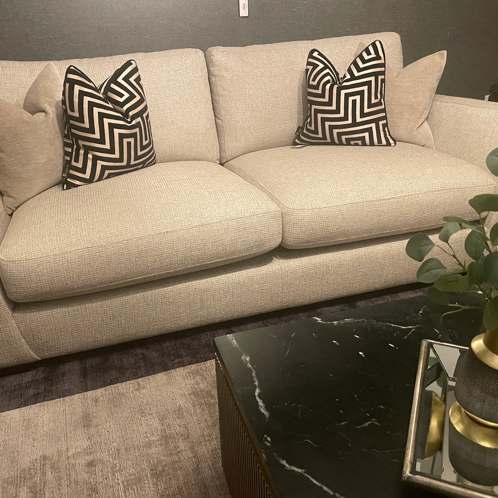 Romeo bespoke sofa collection with free scatters custom stock clearance on display