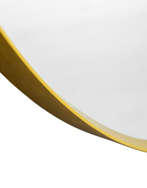 Gold Framed oval mirror by McGowan