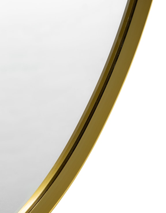 Gold Framed oval mirror by McGowan