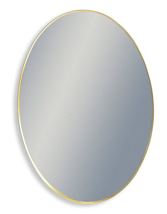 Gold Framed oval mirror by McGowan
