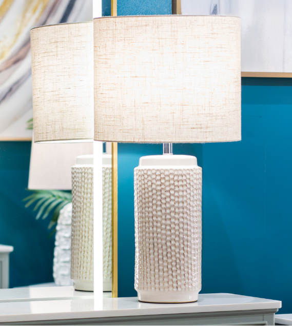 Holly Table Lamp cream 60cm by Tara
