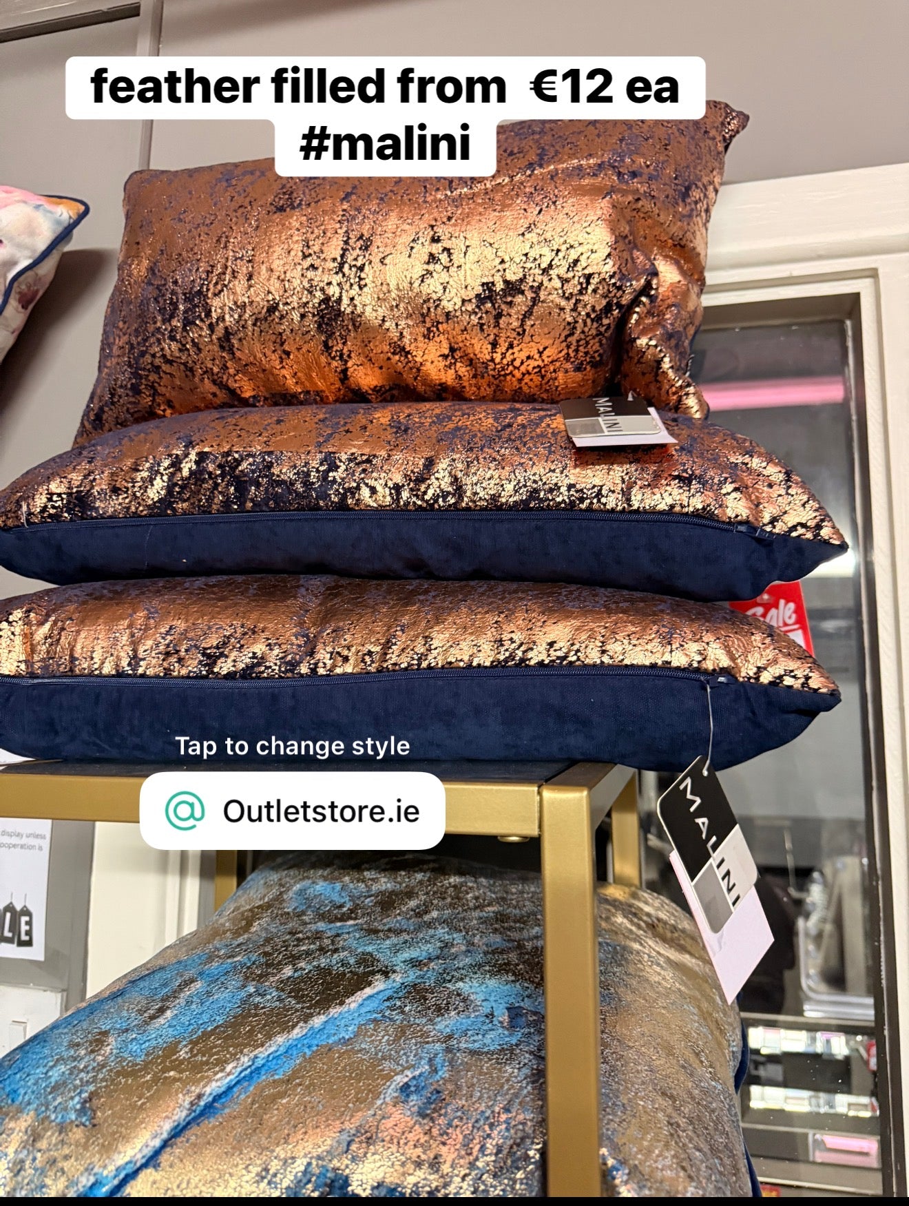 Cushions by Scatterbox Malini less than half price . Instore only by Scatterbox