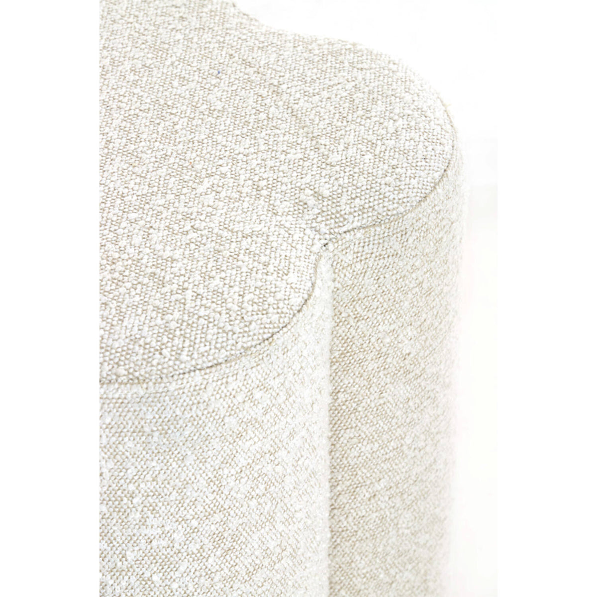 Pouf 38x38x45 cm NALANI bouclé cream by Light and living