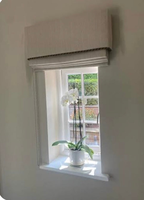 Roman blinds custom designed for you by Renaissance Design Studio