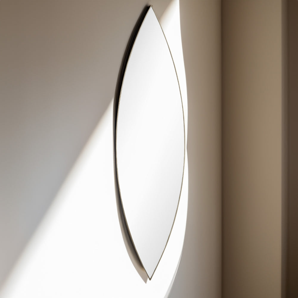 Verona Long Brass Designer Oval Mirror by RV Astley