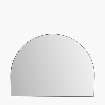 Wide 120 cm  x 90 cmArch Wall Mirror in Black or gold