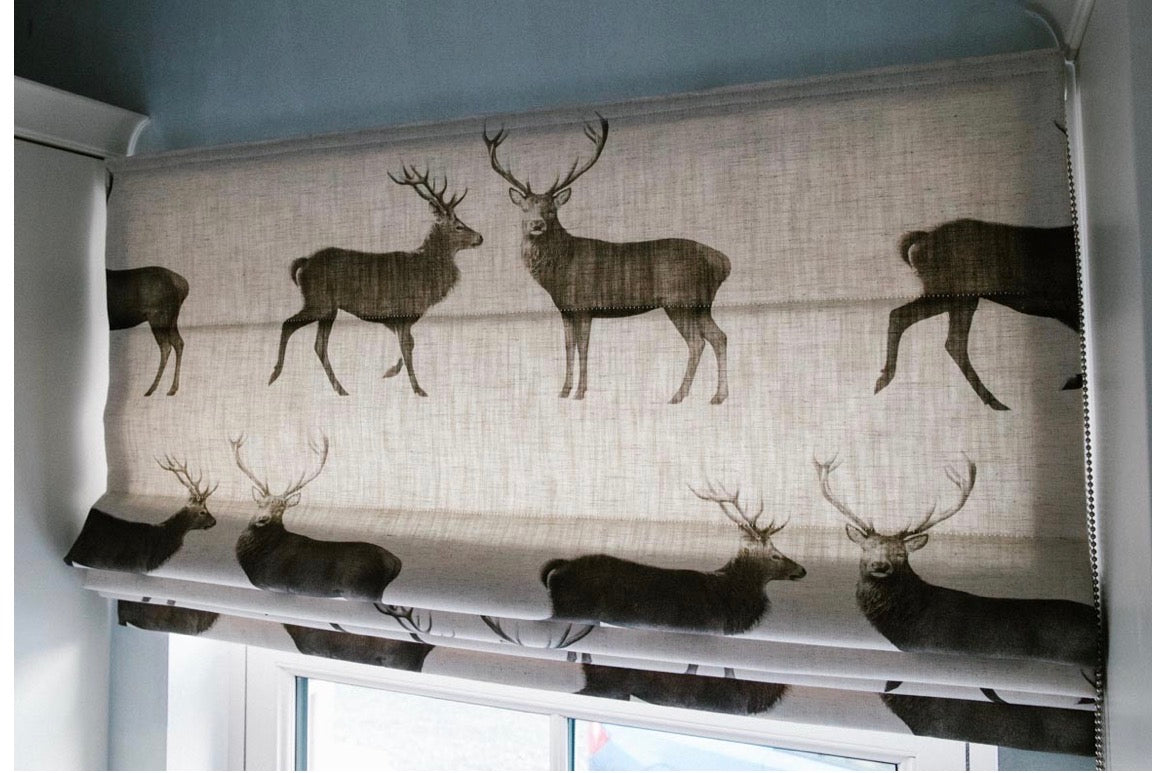 Roman blinds custom designed for you by Renaissance Design Studio