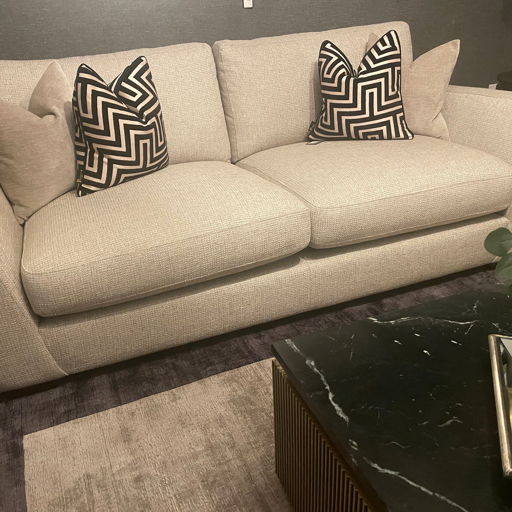Romeo bespoke sofa collection with free scatters custom stock clearance on display