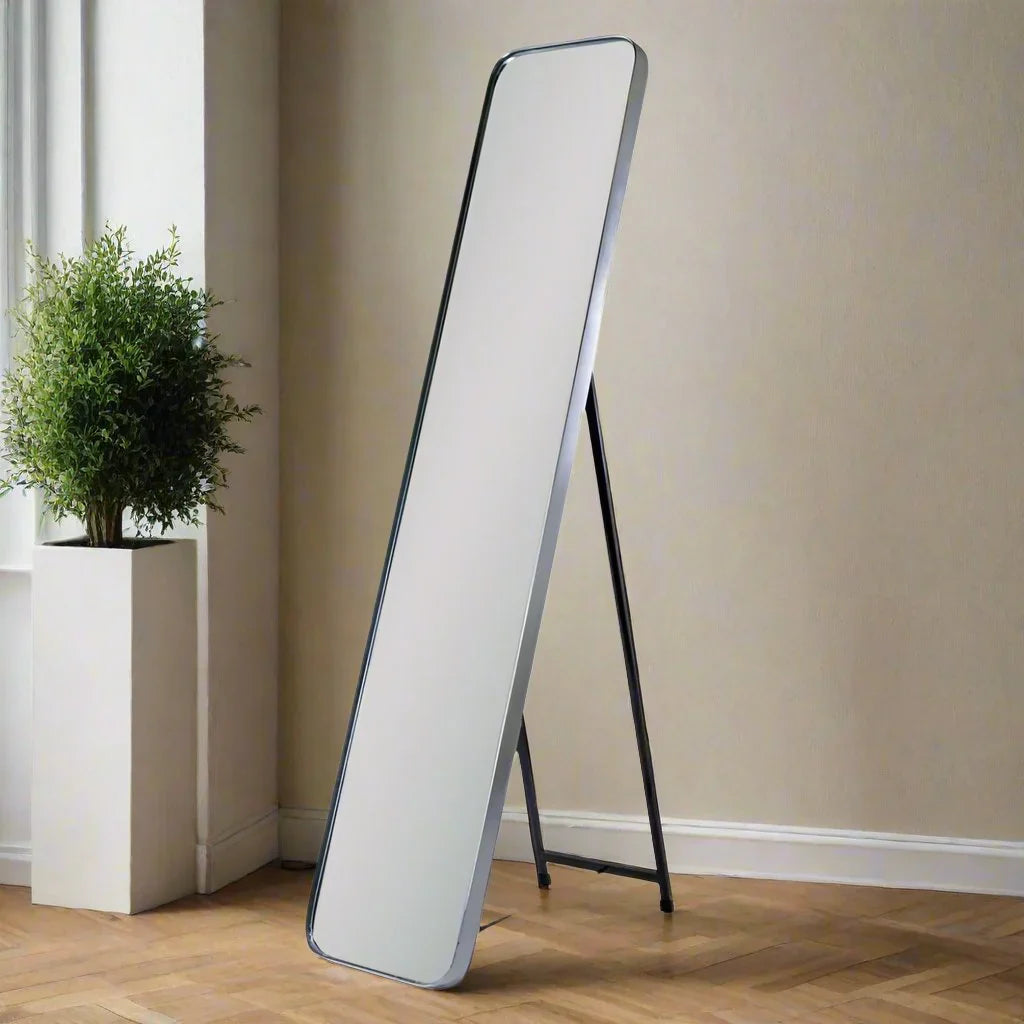 Arlene Dressing Mirror With Stand & Fittings To Hang 150cm