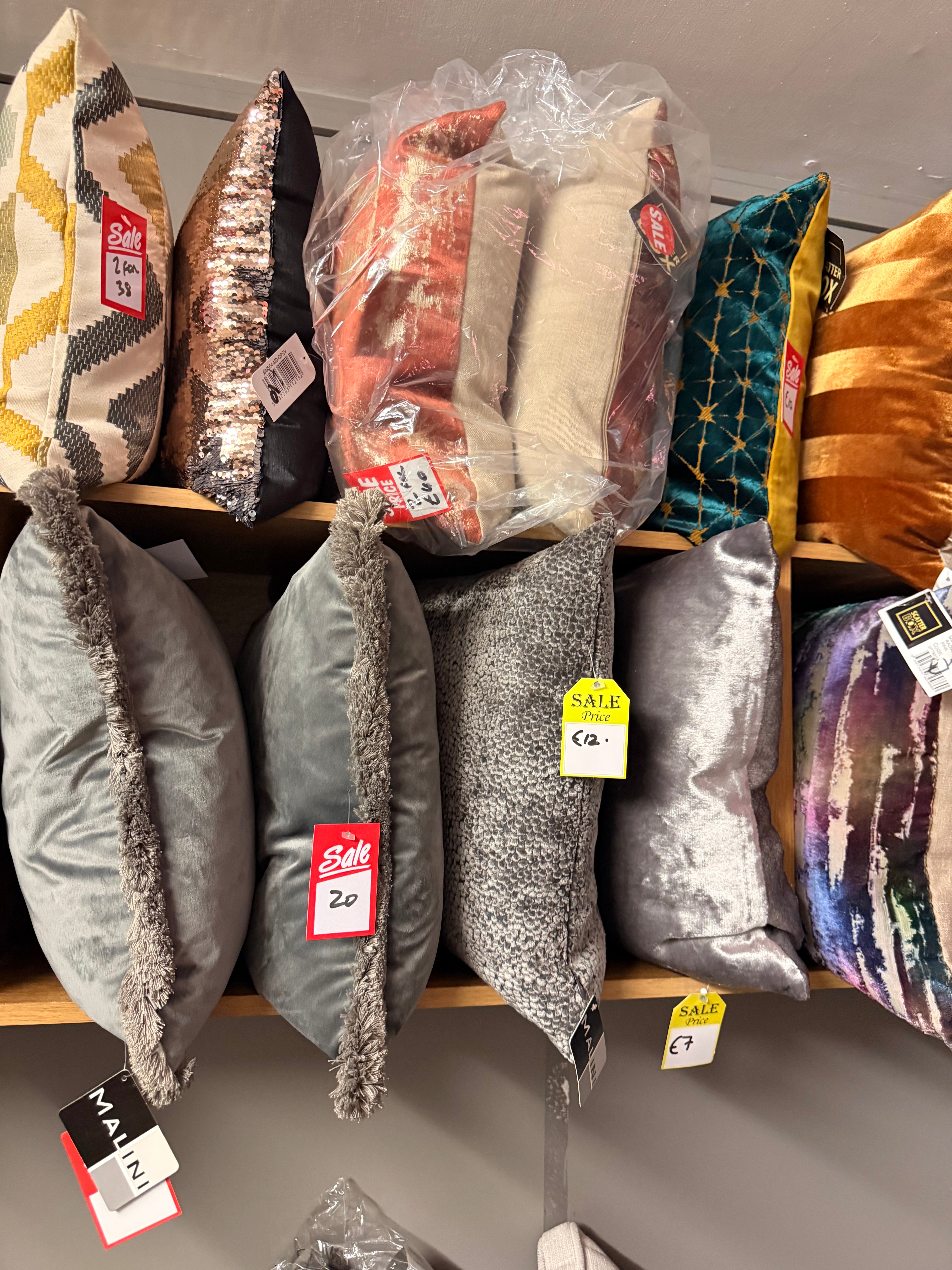 Cushions by Scatterbox Malini less than half price . Instore only by Scatterbox