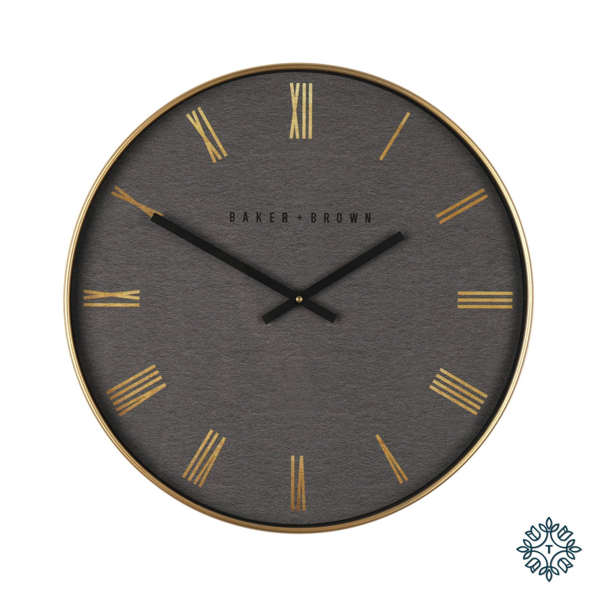 Badass Brown nouveau modern wall clock