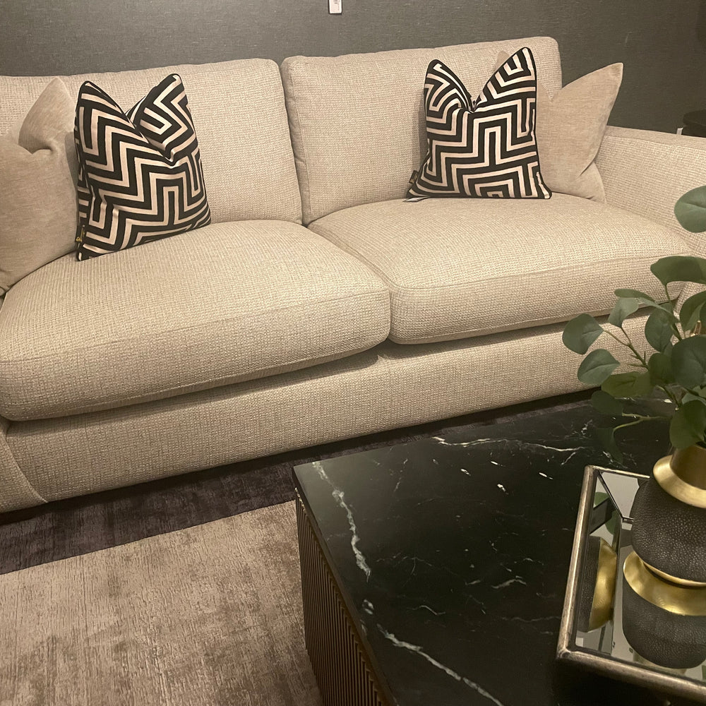 Romeo bespoke sofa collection with free scatters custom stock clearance on display