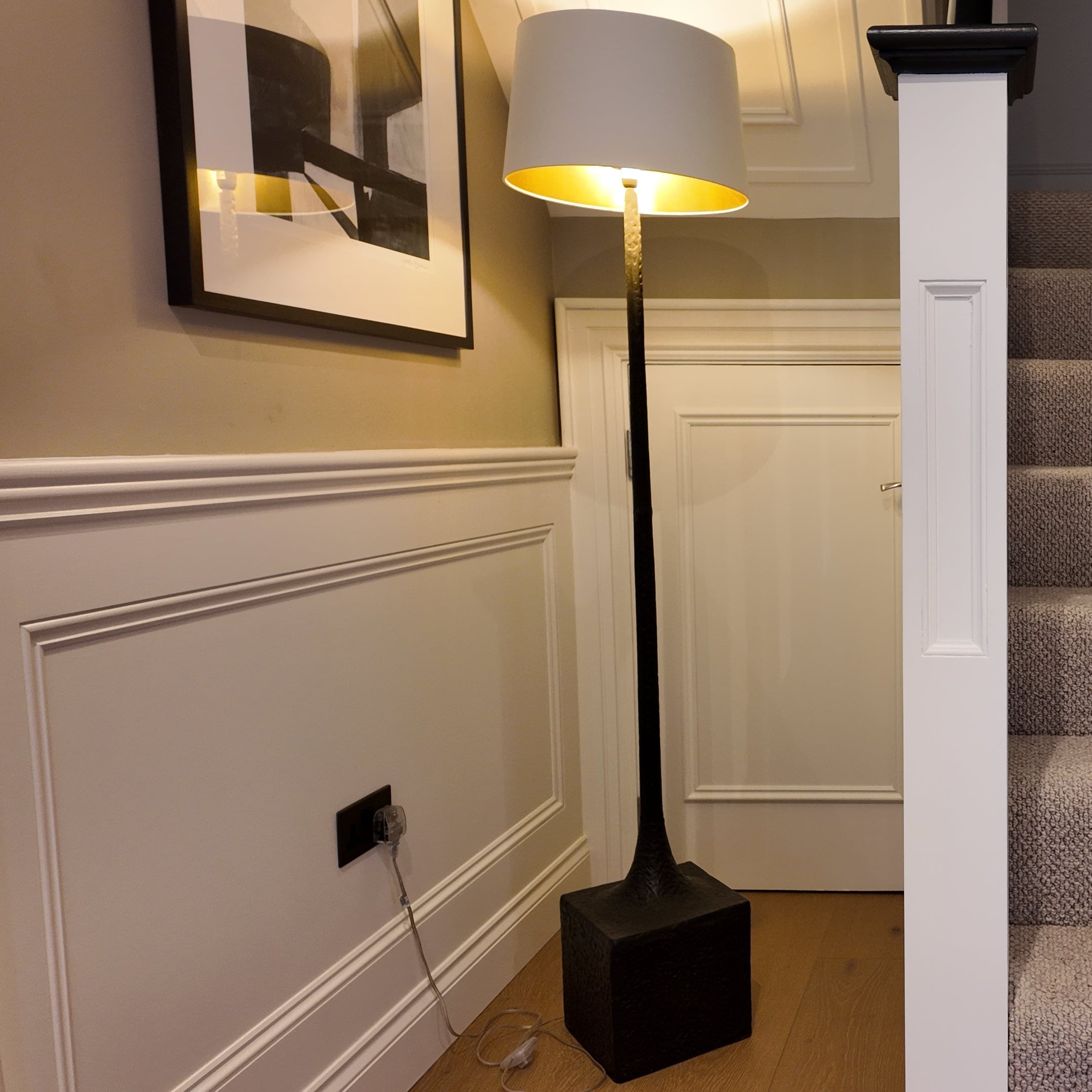 Jupiter Bronze Floor Lamp Base (Shade Extra)