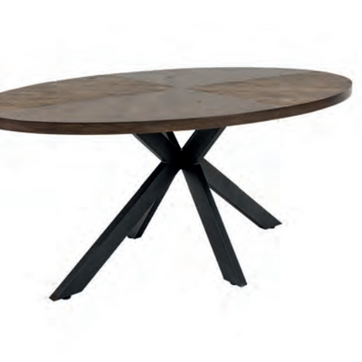 Sandy Oak 180 cm oval dining table