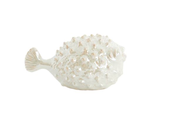 ceramic cream Fish ornament