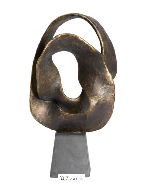 Ornament Isolde bronze and black