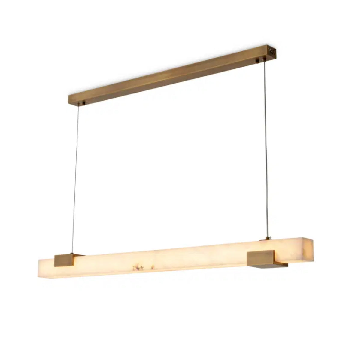 Chandelier Furore Alabaster Antique Brass Finish by Eichholtz