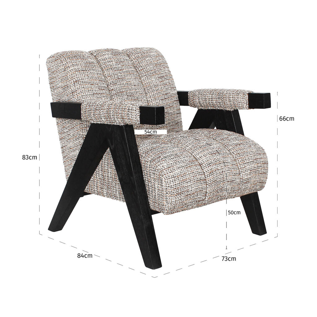 Clover Accent Chair in Trendy Nature