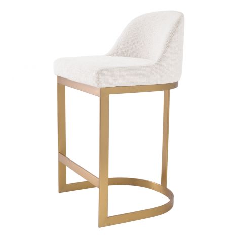 Condos counter stool in gold with lyssa seat by Eichholtz