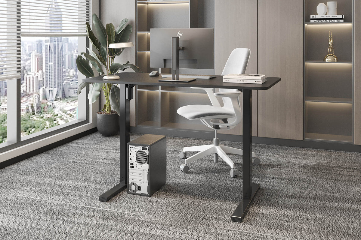 Dex Sit Stand Desk 1200 Black by Vida Living