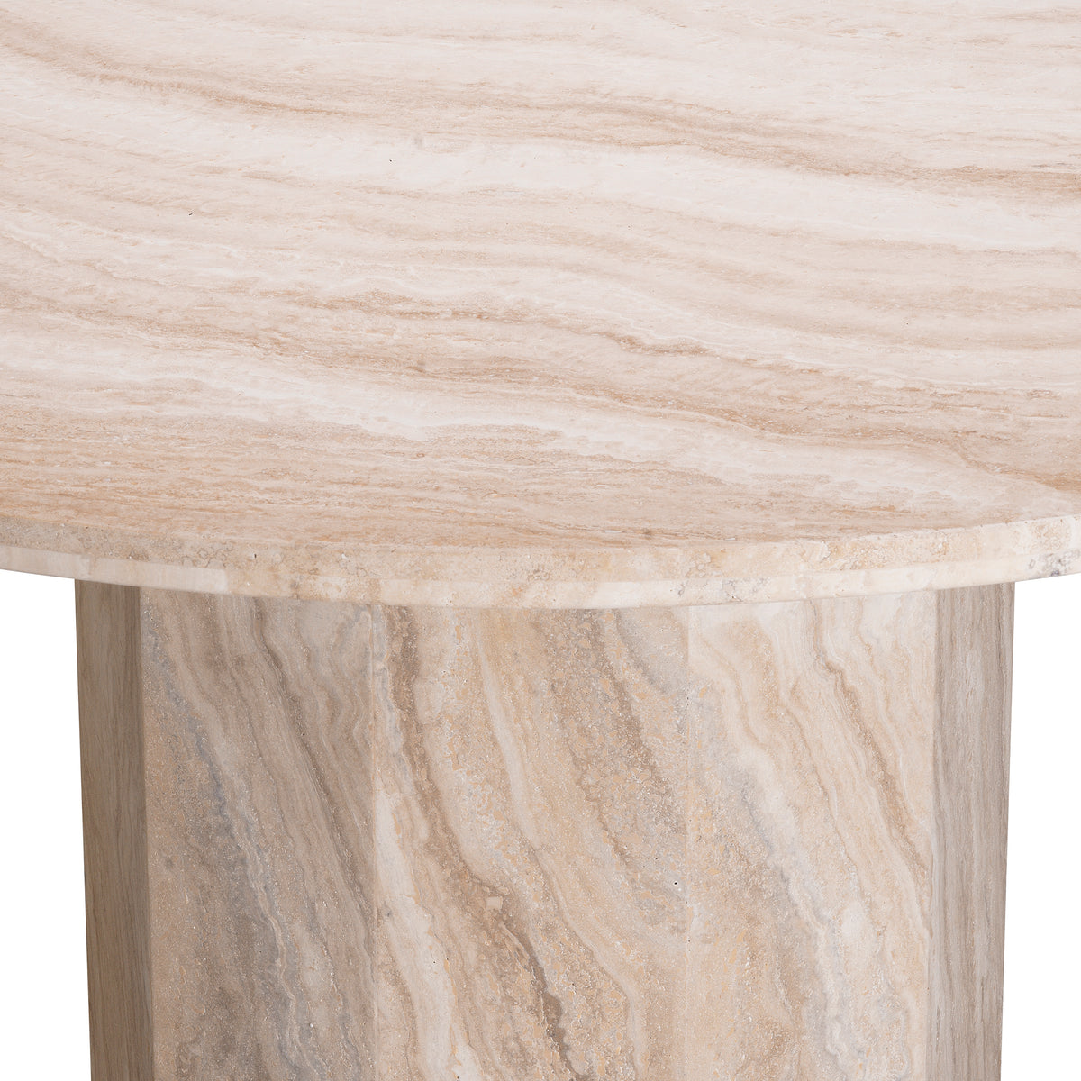 Dining Table Florence In Travertine marble by Eichholtz Ex showroom Save 27%