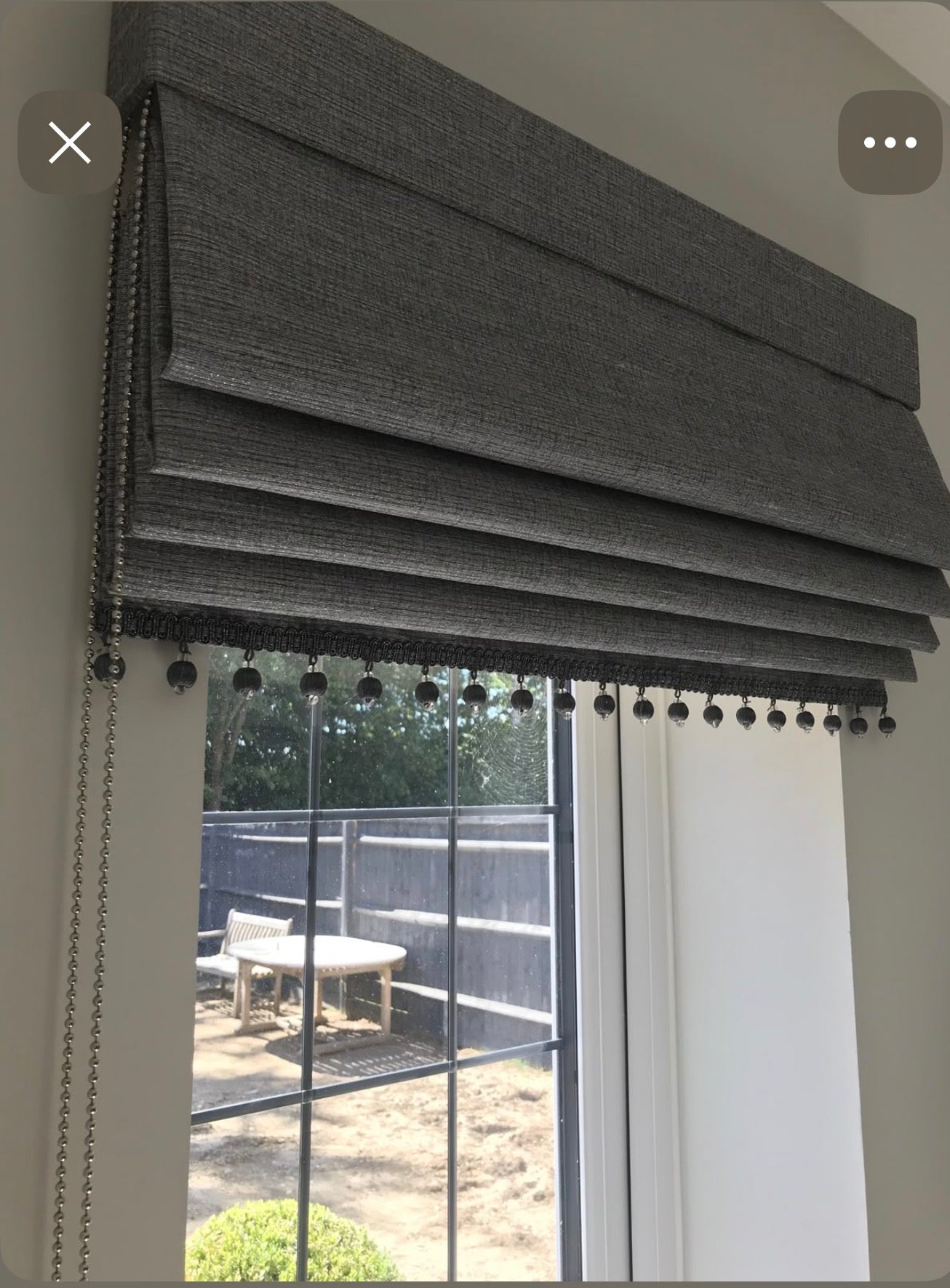 Roman blinds custom designed for you by Renaissance Design Studio