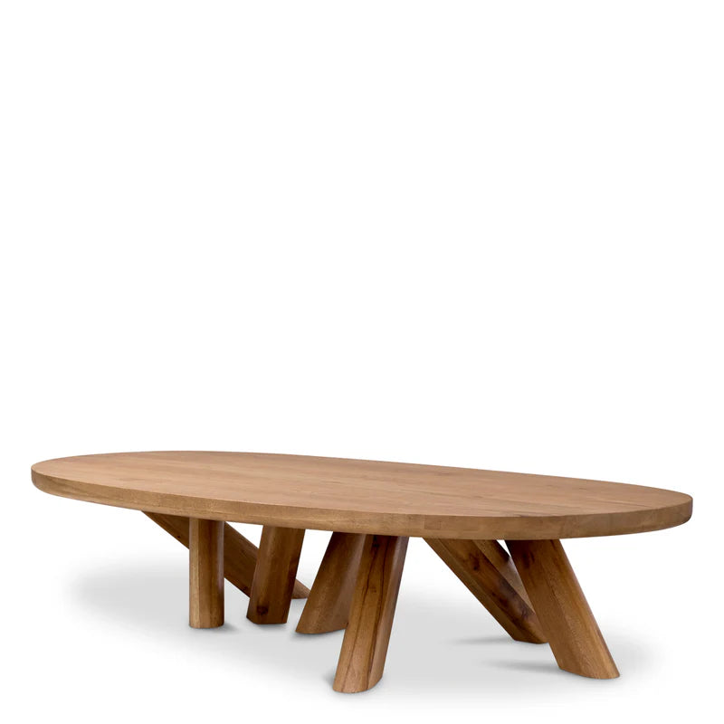 Eichholtz Bayshore Oak Coffee Table With Sculptural Forest Legs