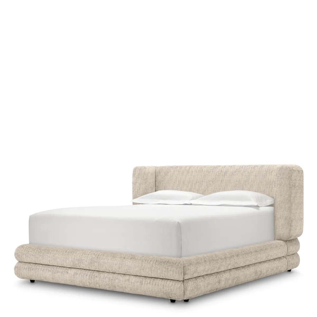 Eichholtz Francisco Creststone Beige Super King Bed Frame 180 x 210 cm