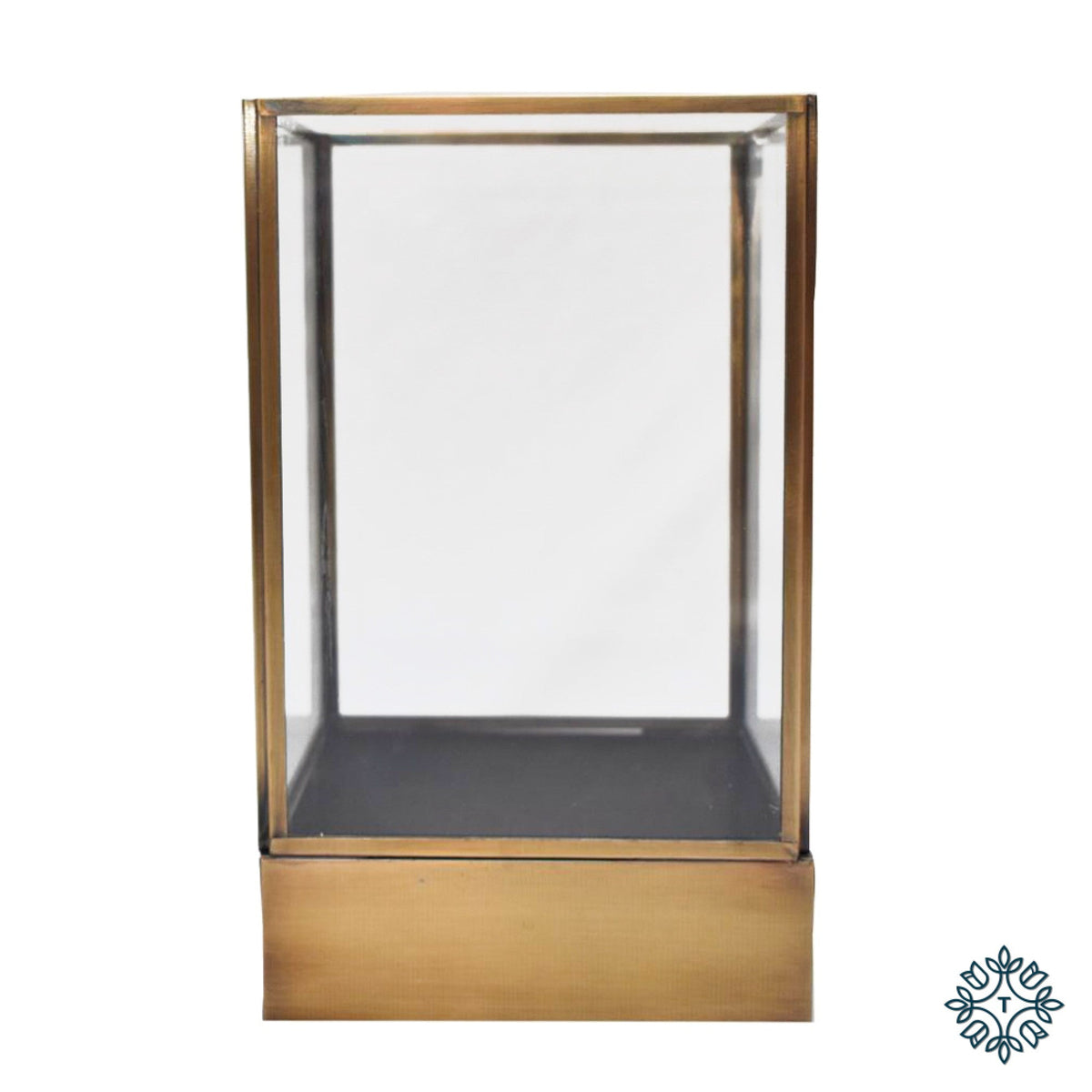 Emma Antiqued Brass Lantern