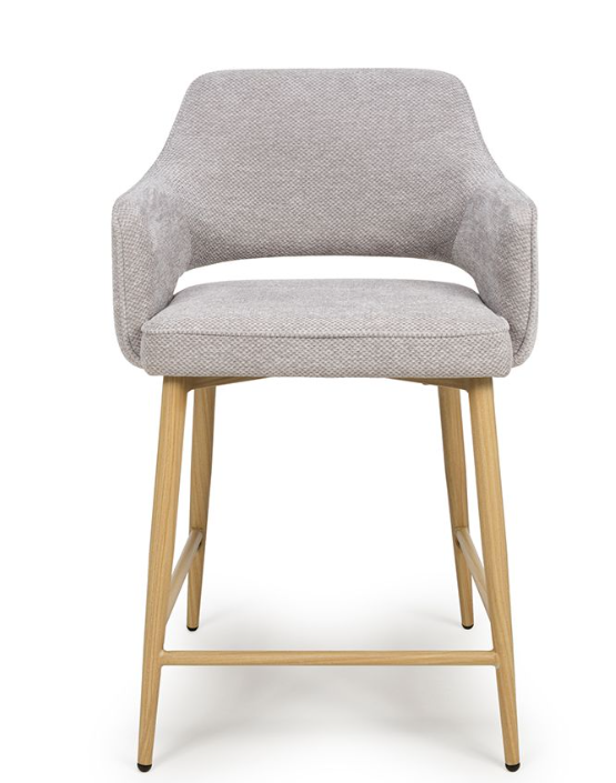 Errol Chairs – Counter & Bar Stool with Oak Legs (5 Colour Options)