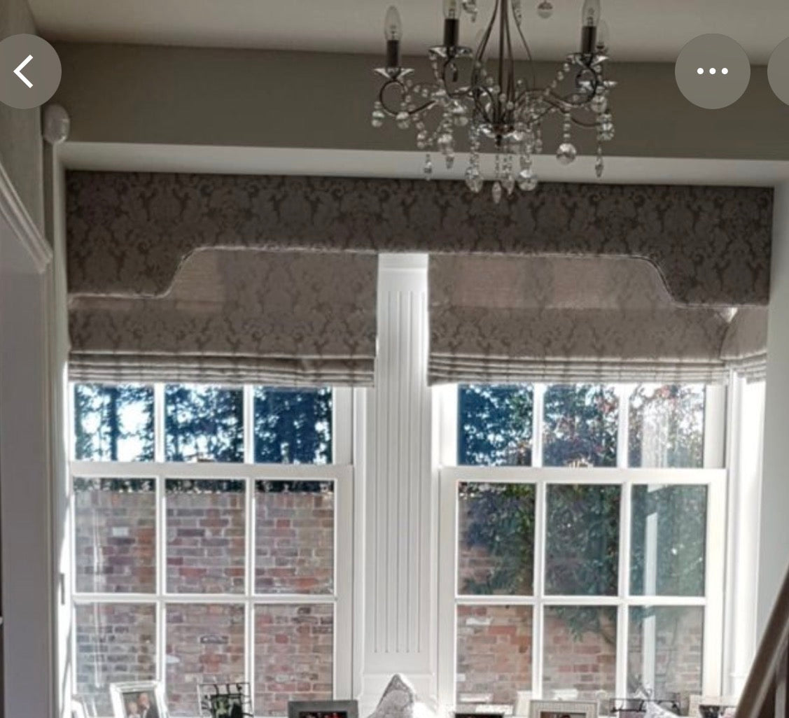 Roman blinds custom designed for you by Renaissance Design Studio