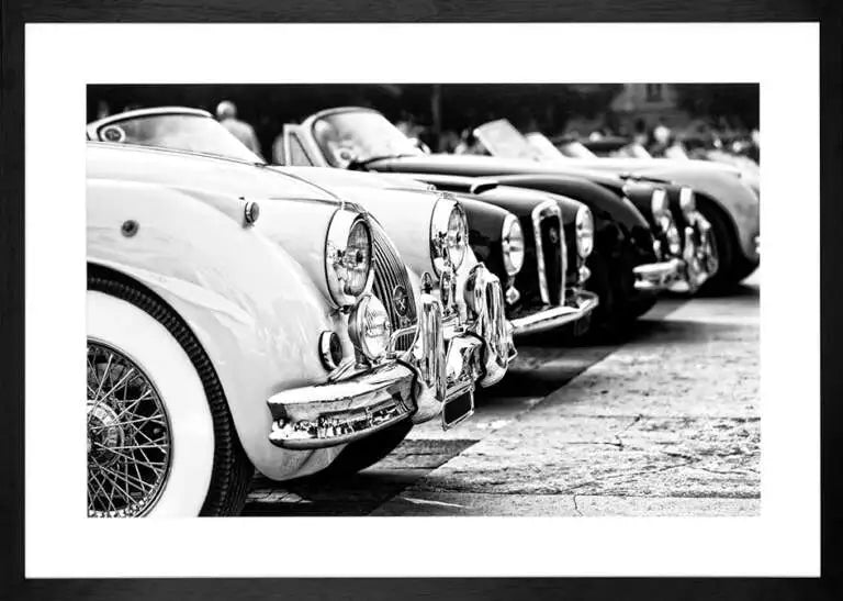 Framed Art Classic collection of Cars