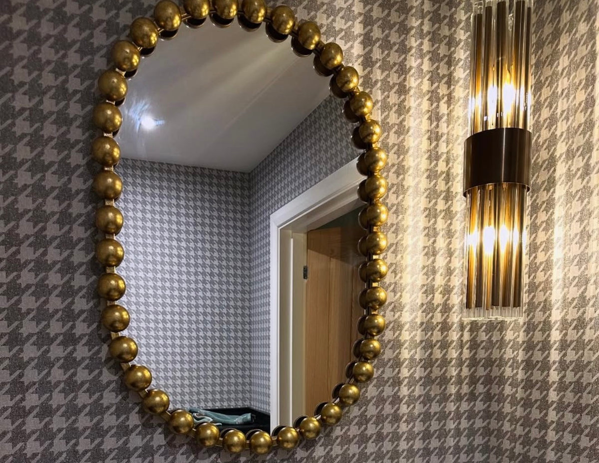 Colmar Wall Light Brushed Brass by RV Astley Reduced by RVA