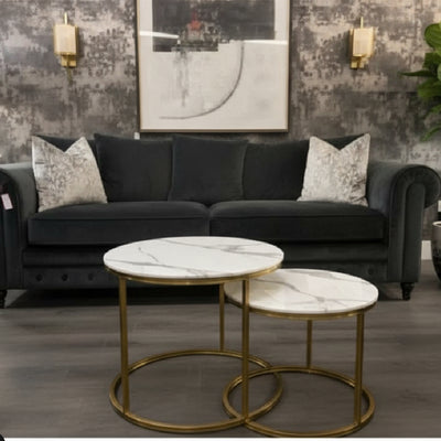 Titan XL 4 seater w SPLIT stunning sofa custom made by Whitemeadow reduced ex display