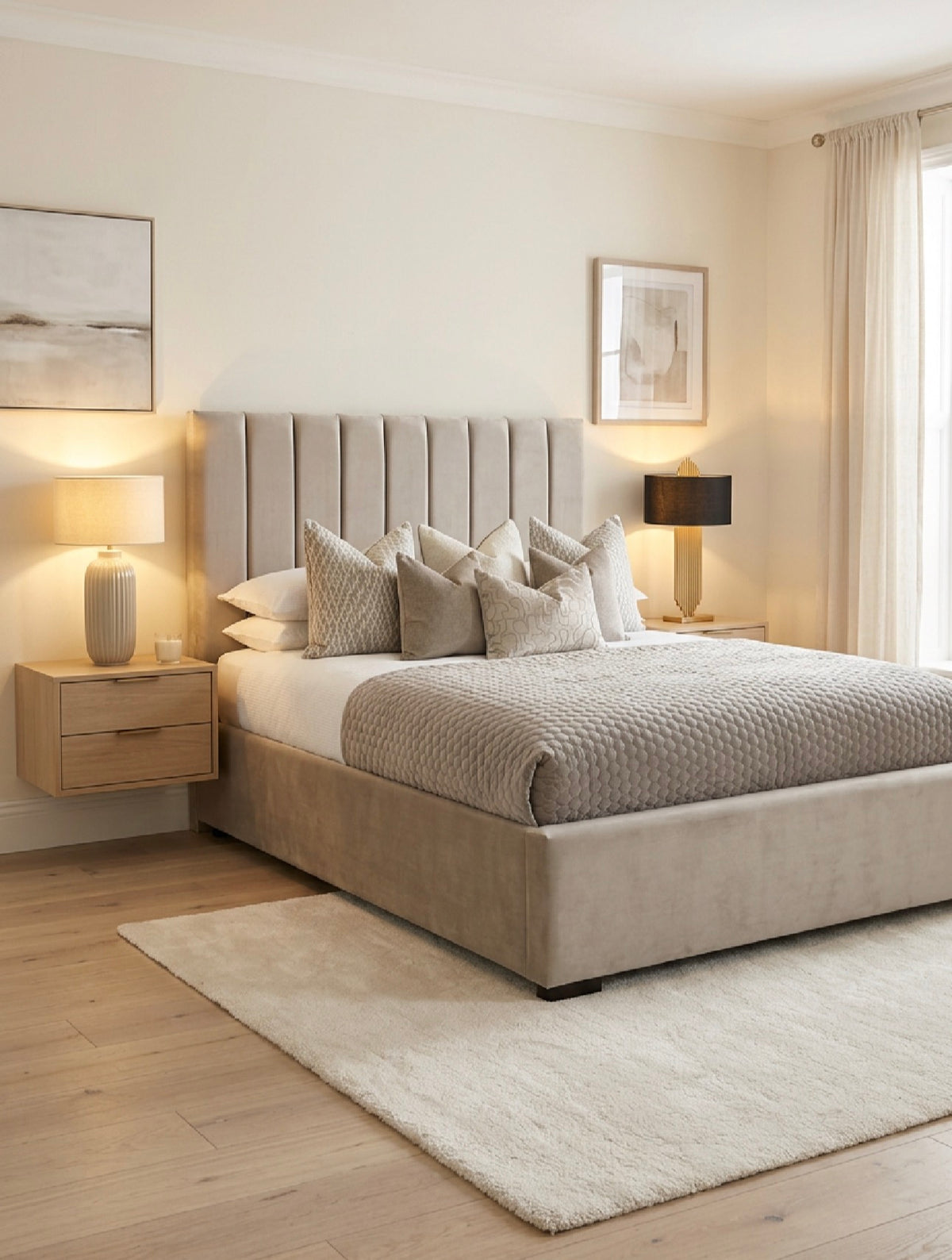 Custom made Delta W2 super bed with frame made for you by our master upholsterer by Home of Beds