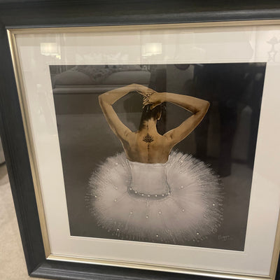 Ballerina wall art with stunning Vegas frame picture