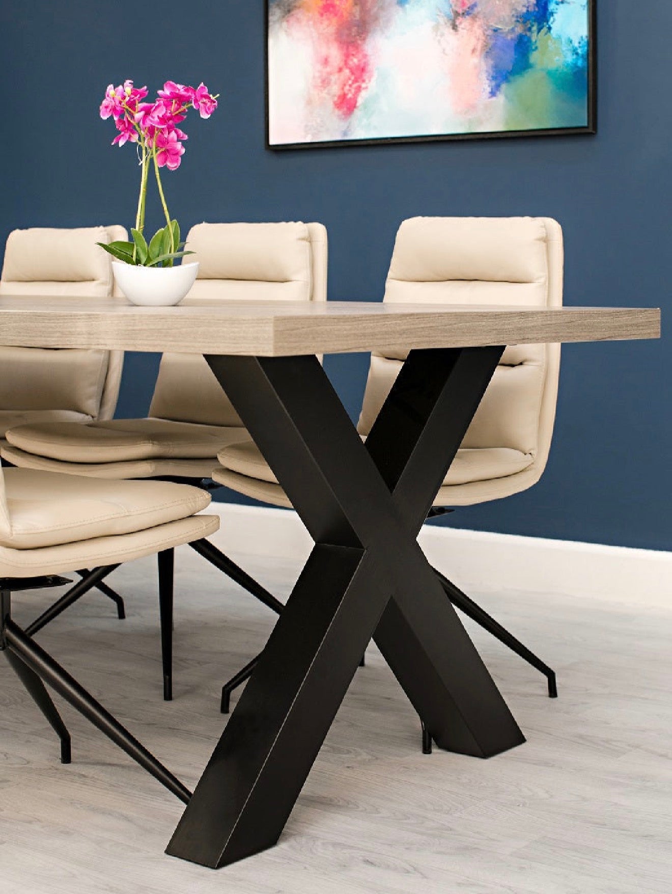 Dynasty Dining Table With SMART TOP & Cross Leg reduced by furniture link