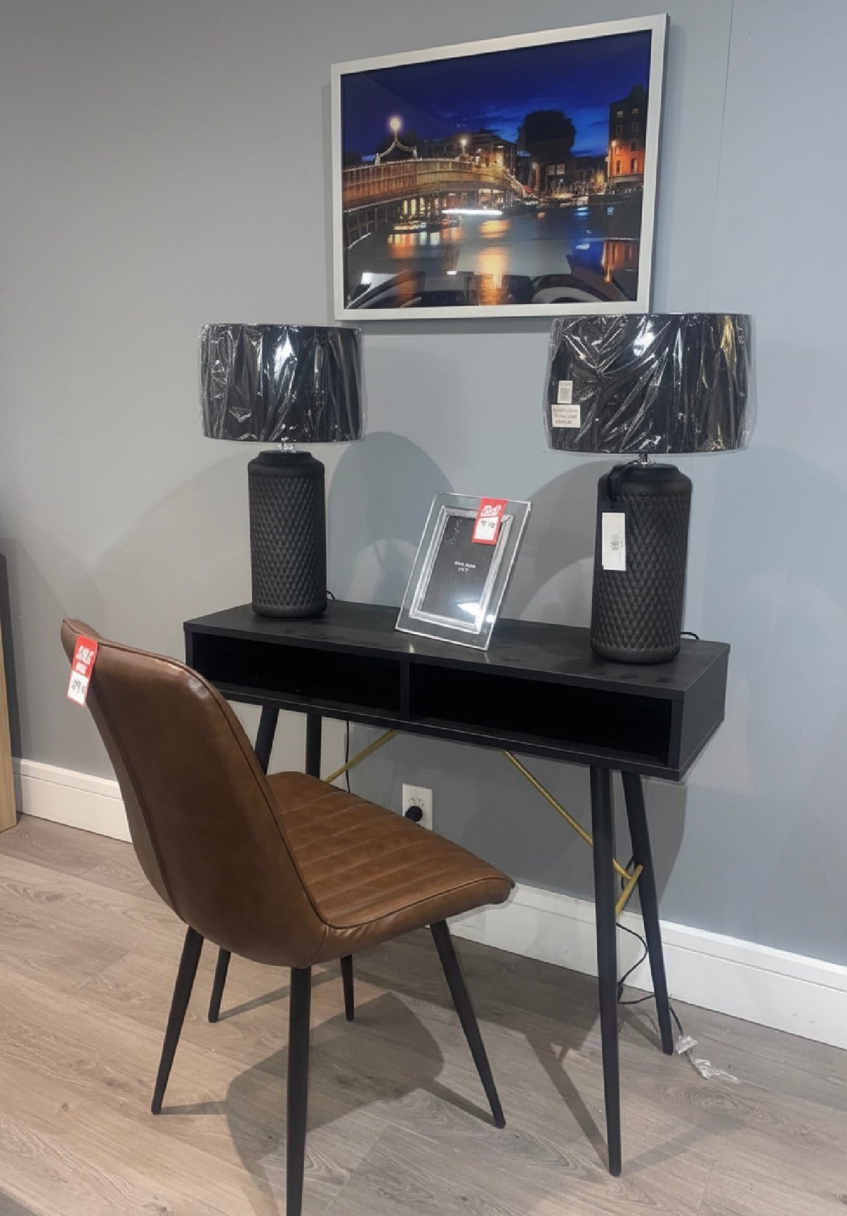 Barcelona Desk console table desk 120cm reduced to clear ! by Vida Living