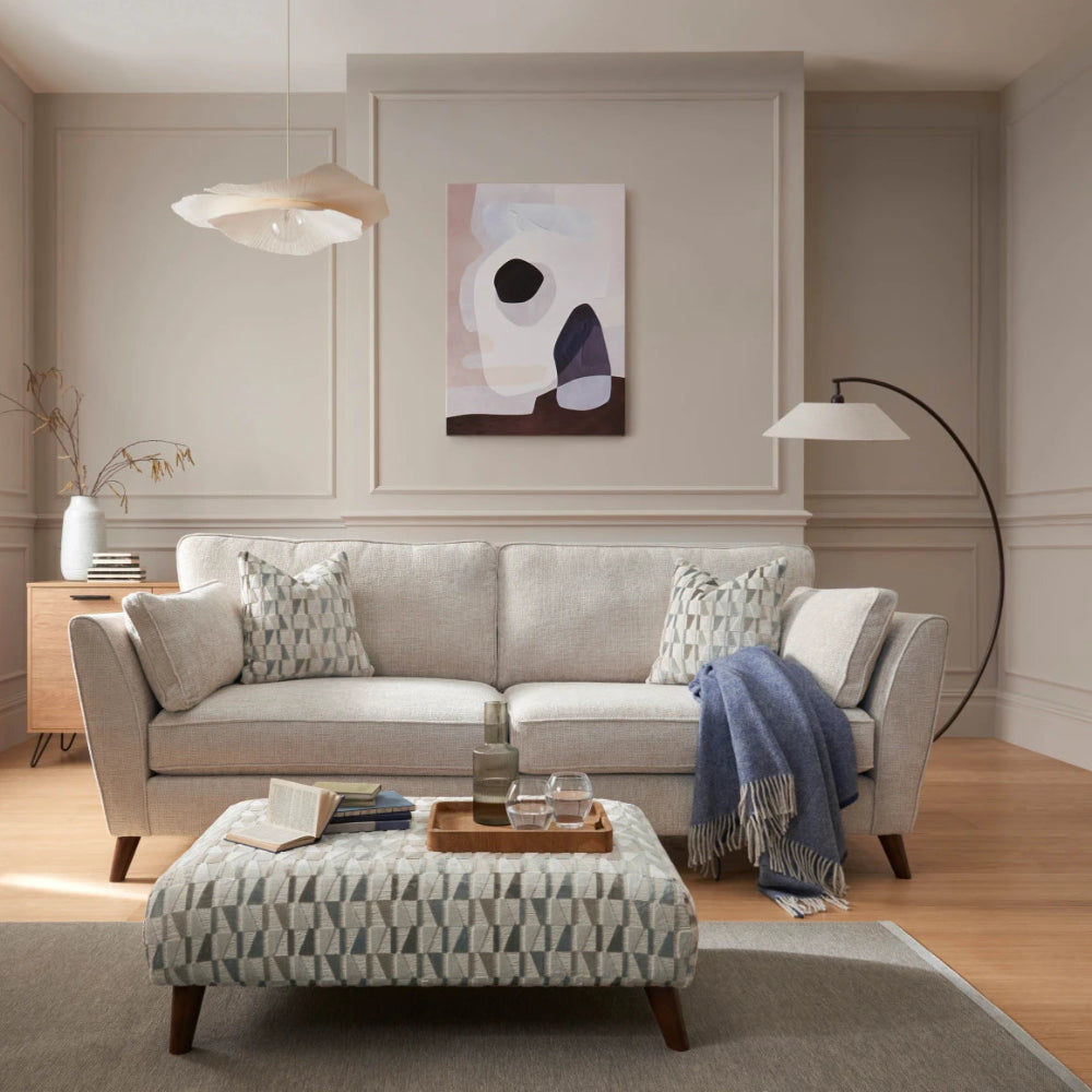 Hallie bespoke sofa collection custom made by Whitemeadow w free scatter cushions