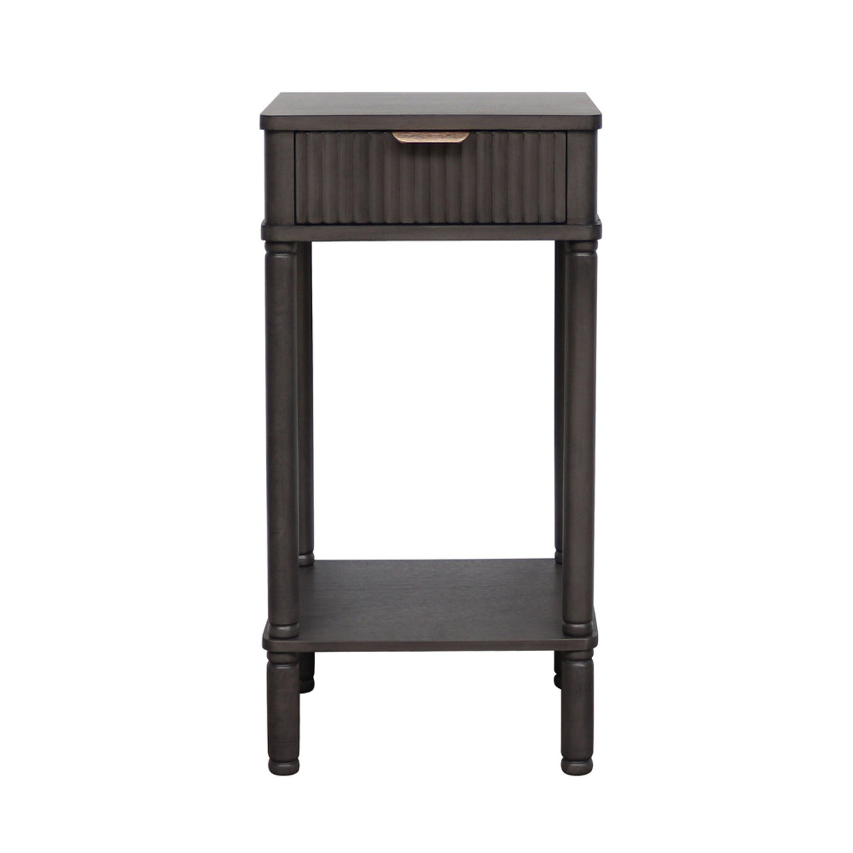 Harvey 1 drawer Ebony bedside cabinet lamp table 36 cm wide