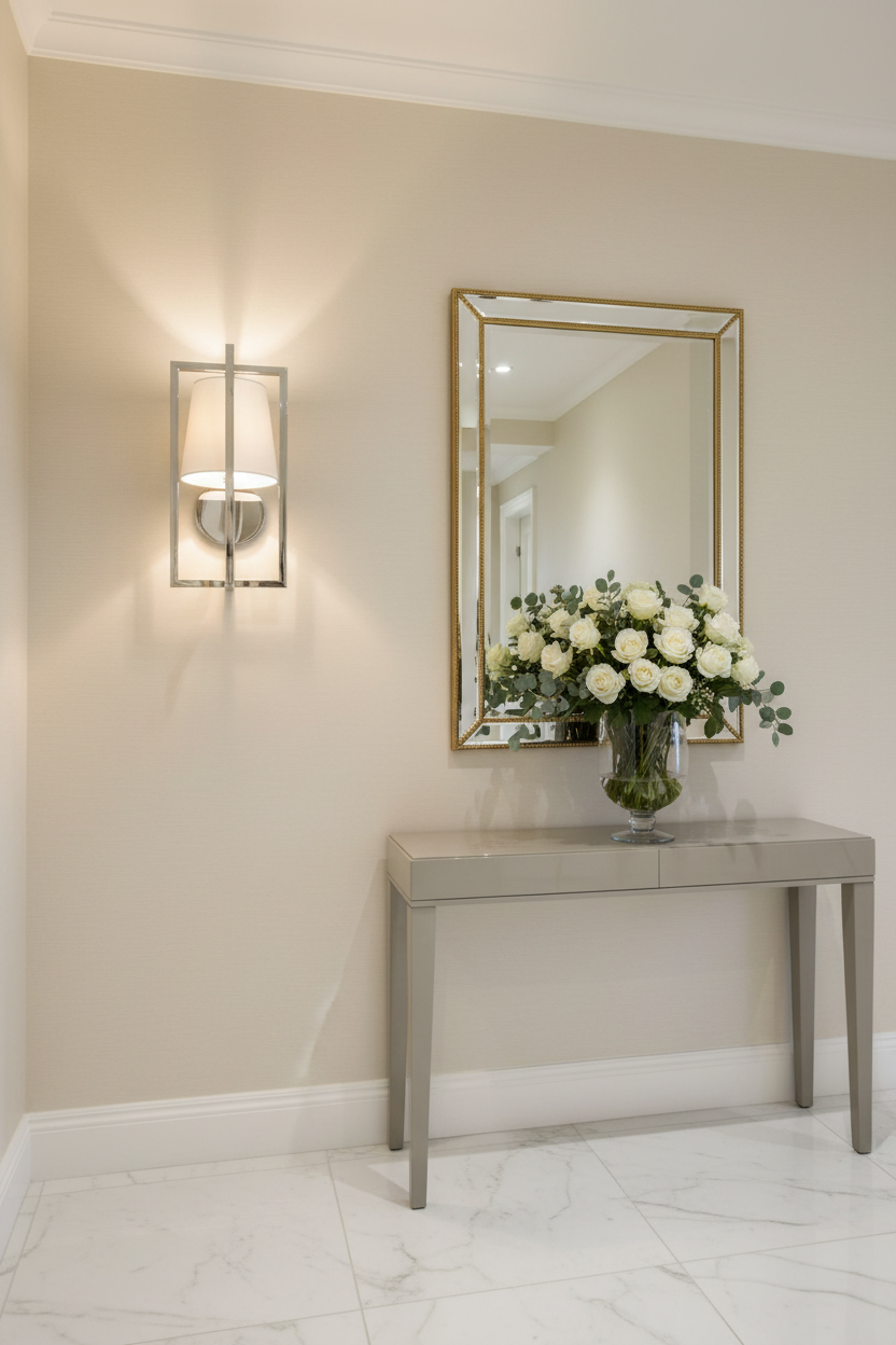 Hurricane Wall Light In Polished Nickel - Reduced Price