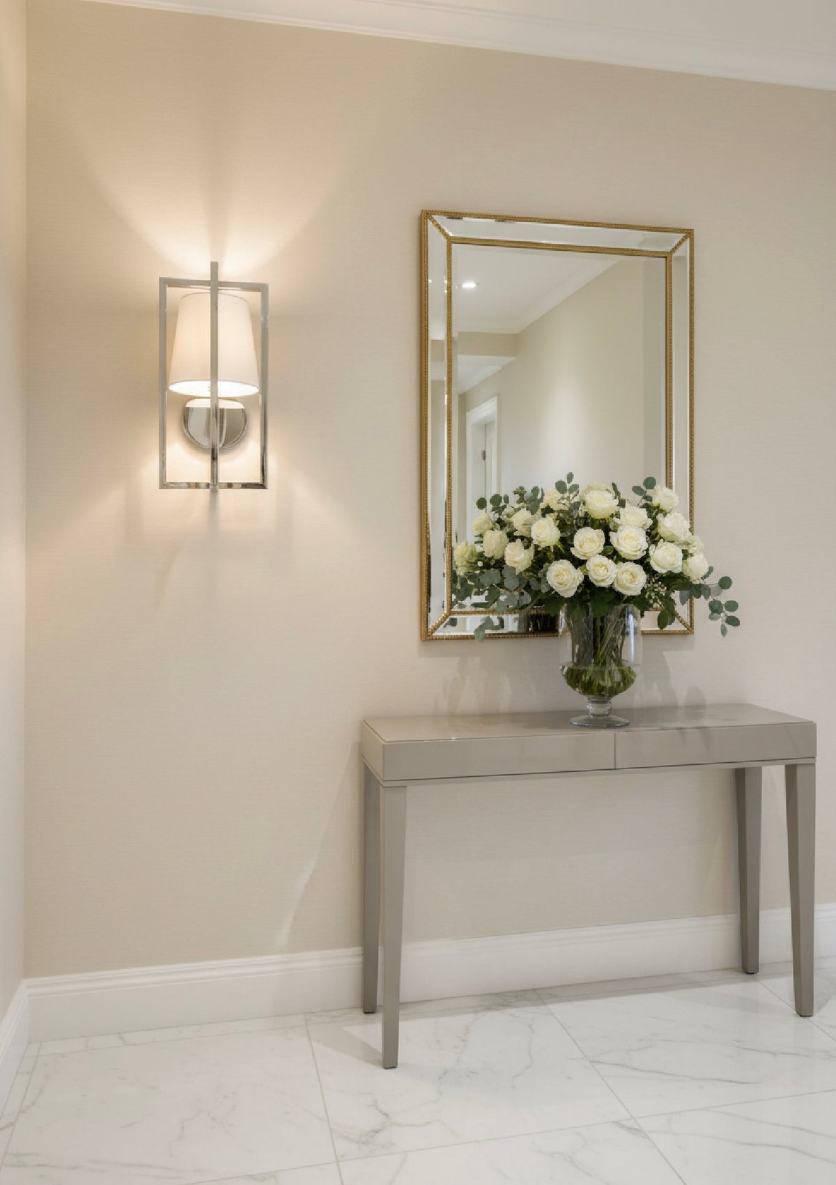 Hurricane Wall Light In Polished Nickel - Reduced Price