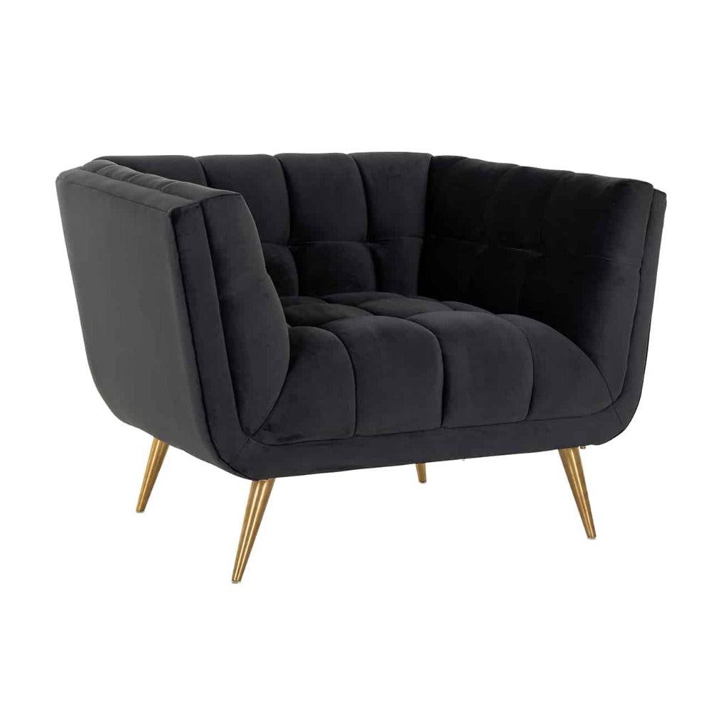 Huxton Footstool in boucle or velvet